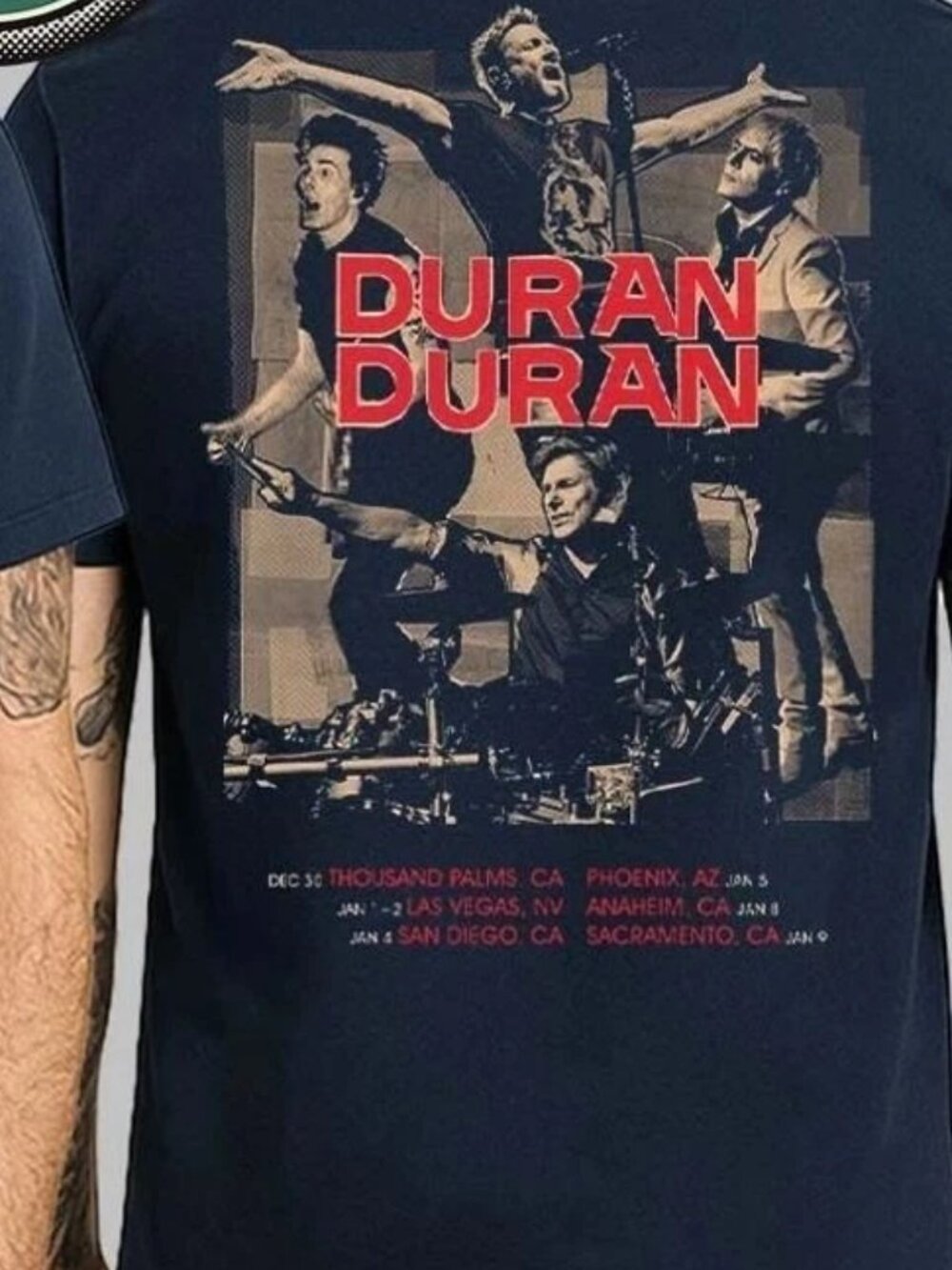 Duran Duran North American Tour 2025-26 Dates List Kicking Off December T-Shirt - Picture 3 of 6